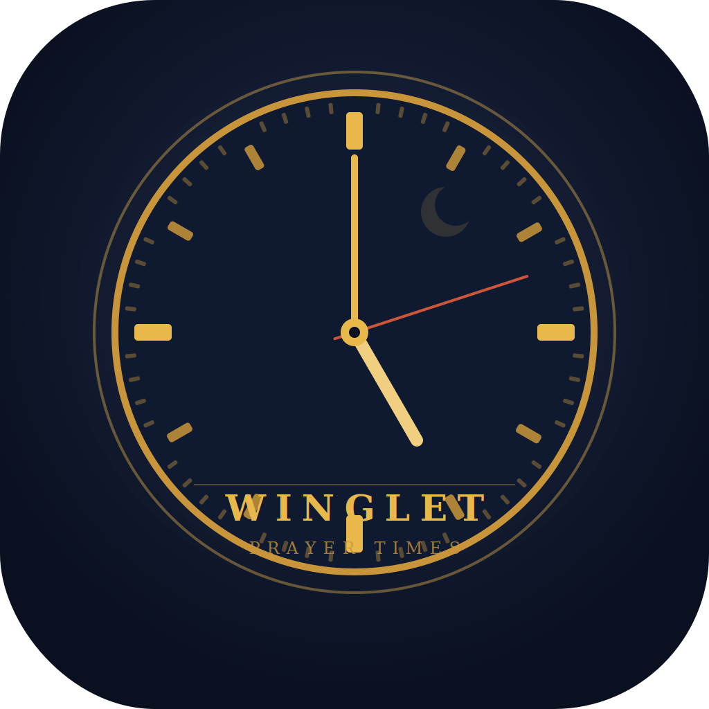 Winglet Prayer Times app icon